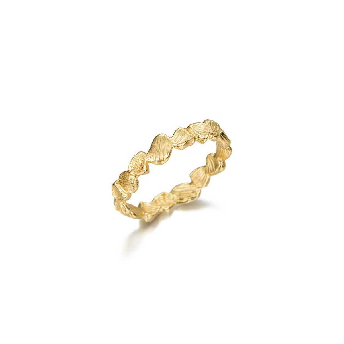 Anillo NUGGETS de Plata. Baño de Oro 18k