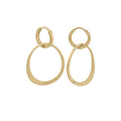 Pendientes OLYMPIA de Plata. Baño de Oro 18k