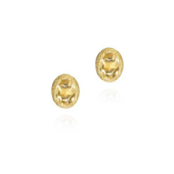 Pendientes CITRINO plata/baño oro