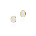 RAINBOW MOONSTONE earrings sterling silver/gold vermeil
