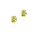 Pendientes OLIVINO plata/baño oro