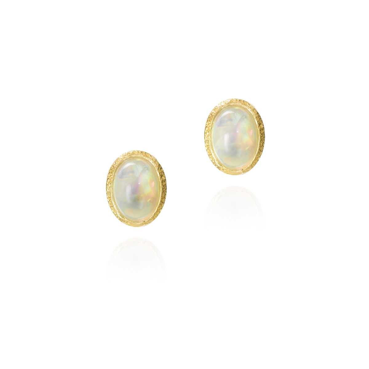 OPAL earrings sterling silver/gold vermeil