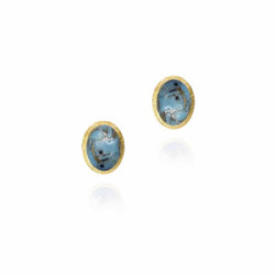 Pendientes TURQUESA plata/baño oro