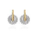 Pendientes KYMBAL de Plata. Baño de Oro 18k