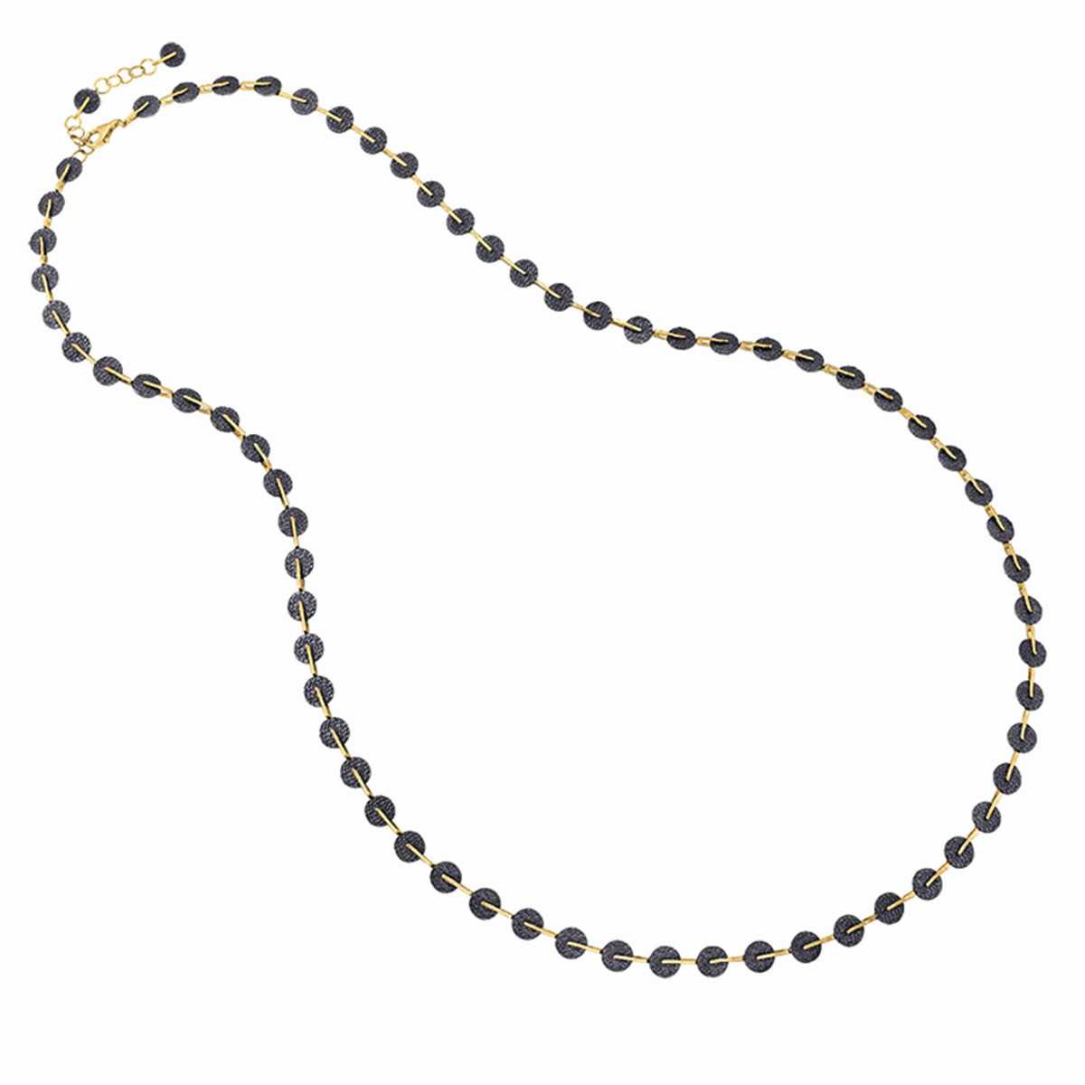 KYMBAL Necklace in Silver. Black Ruthenium and 18k Gold Vermeil