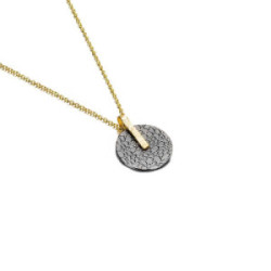 KYMBAL Pendant in Silver. Black Ruthenium and 18k Gold Vermeil