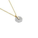 Colgante KYMBAL de Plata. Baño de Oro 18k