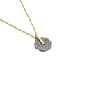 KYMBAL Pendant in Silver. Black Ruthenium and 18k Gold Vermeil