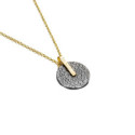 KYMBAL Pendant in Silver. Black Ruthenium and 18k Gold Vermeil