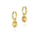 CITRINE earrings sterling silver/gold vermeil