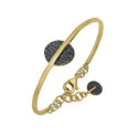 KYMBAL Bangle in Silver. Black Ruthenium and 18k Gold Vermeil