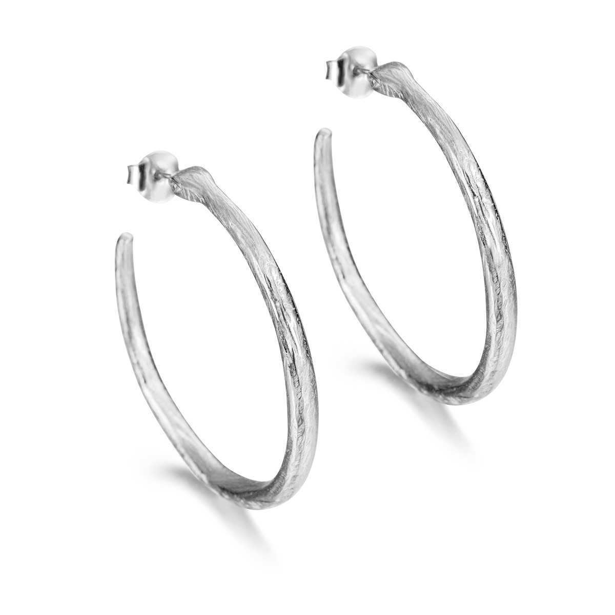Pendientes de aro en Plata
