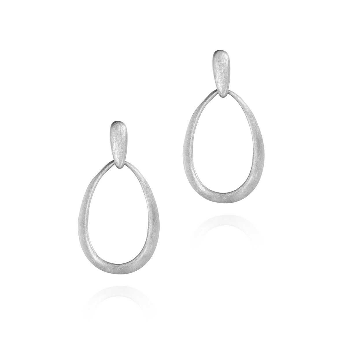 Pendientes ovalados de Plata