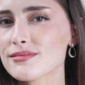 Pendientes ovalados de Plata
