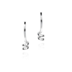 Pendientes espiral mini de Plata