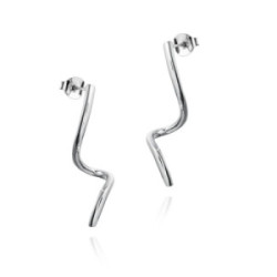 Spiral earrings in sterling silver 925