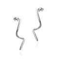 Spiral earrings in sterling silver 925