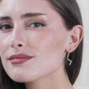 Spiral earrings in sterling silver 925