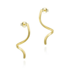 Spiral earrings in Gold vermeil