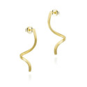 Spiral earrings in Gold vermeil