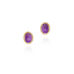 AMETHYST earrings sterling silver/gold vermeil