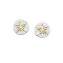 Pendientes de estrellas en plata con baño de Oro