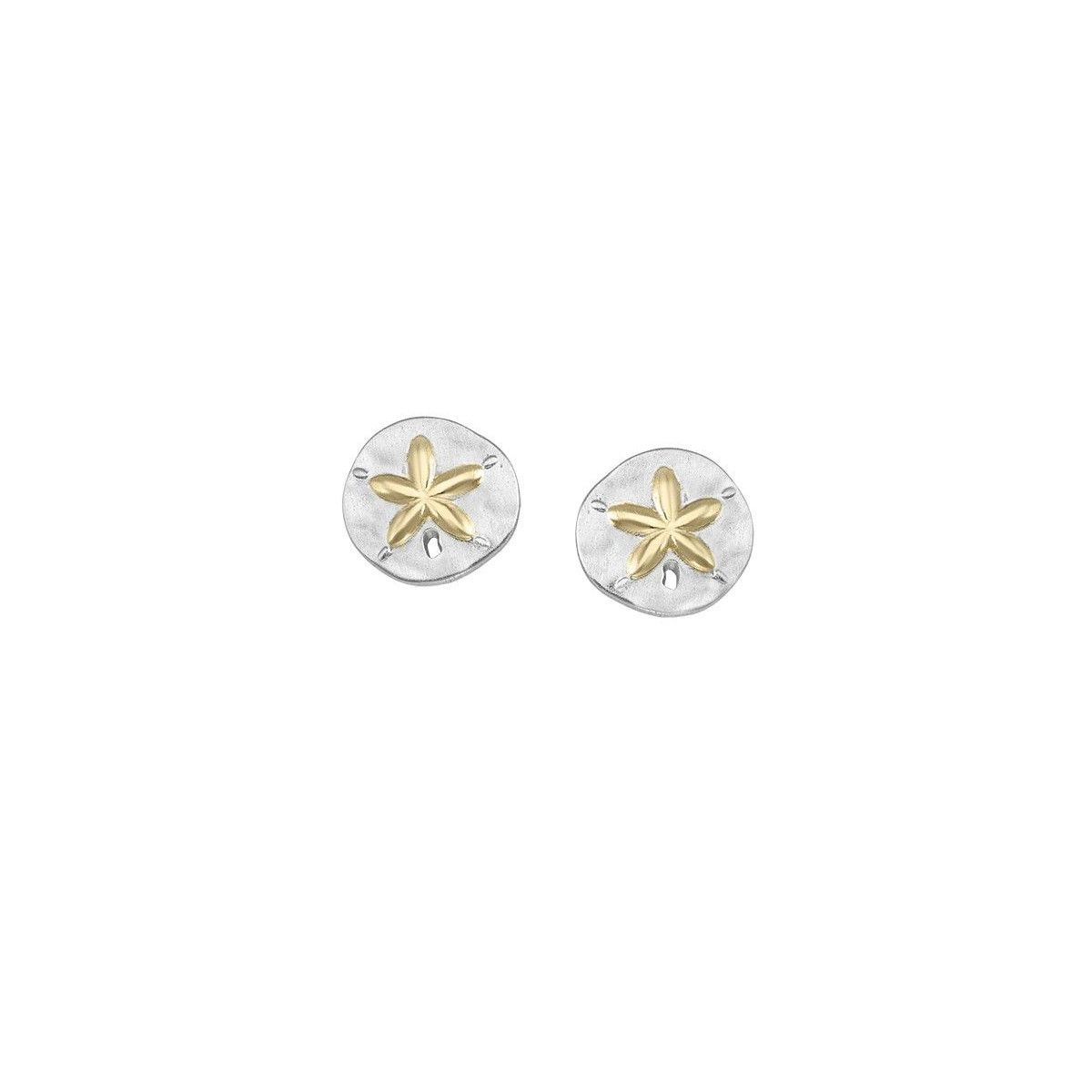 Pendientes de estrellas en plata con baño de Oro