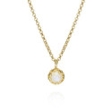 Rainbow Moonstone pendant in sterling silver with 18K gold vermeil