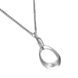 Oval pendant in sterling silver 925
