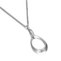 Oval pendant in sterling silver 925
