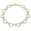 Necklace with irregular shapes in sterling silver with 18k gold vermeil