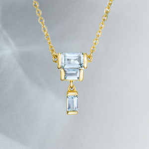 deco collection in sterling silver with genuine gemstones