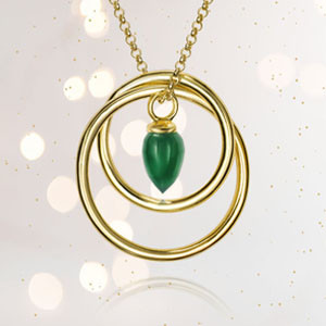 Pendulum collection with genuine gemstones