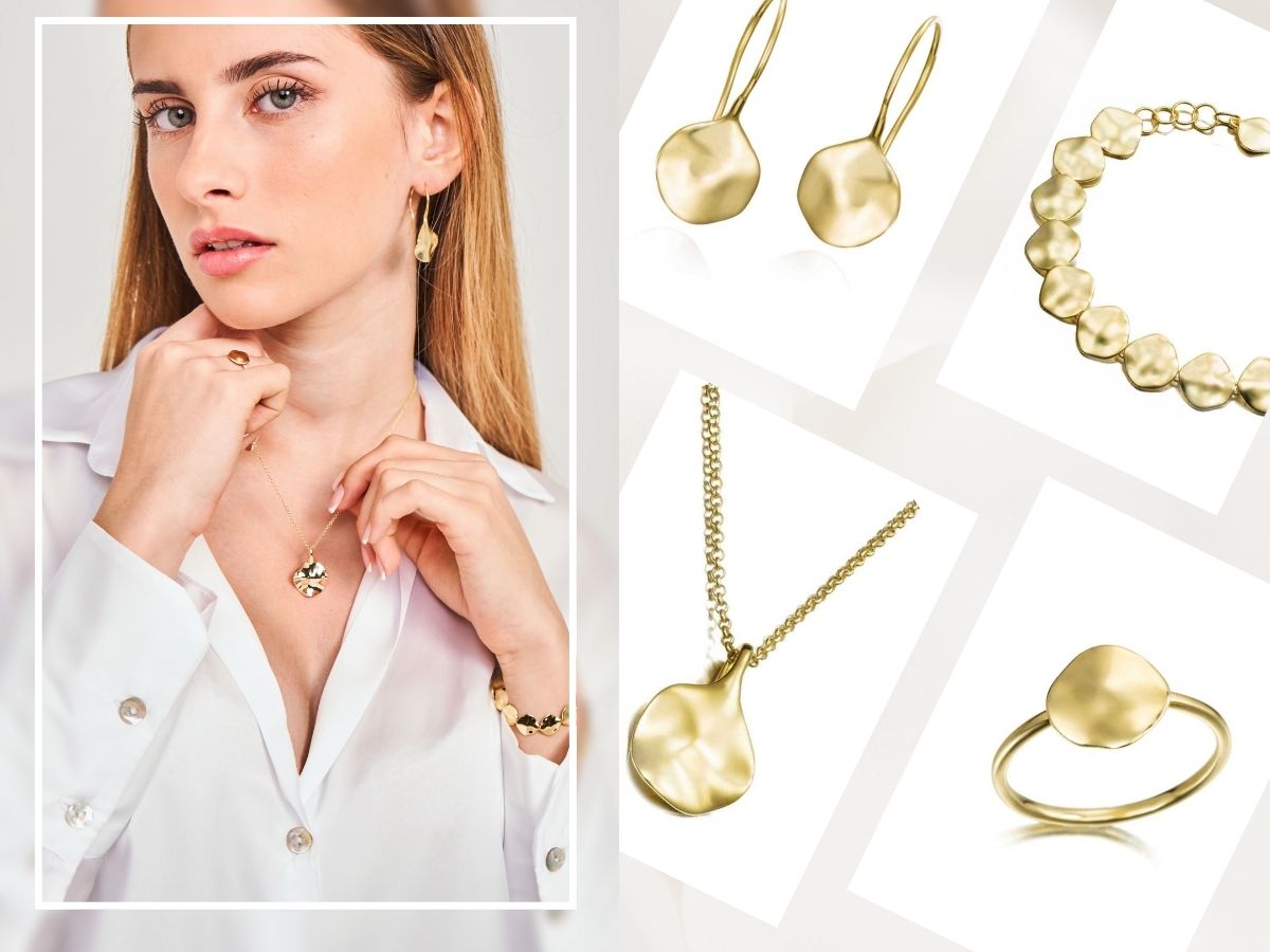 Colección Aqua en joyería de Oro Vermeil de 18k