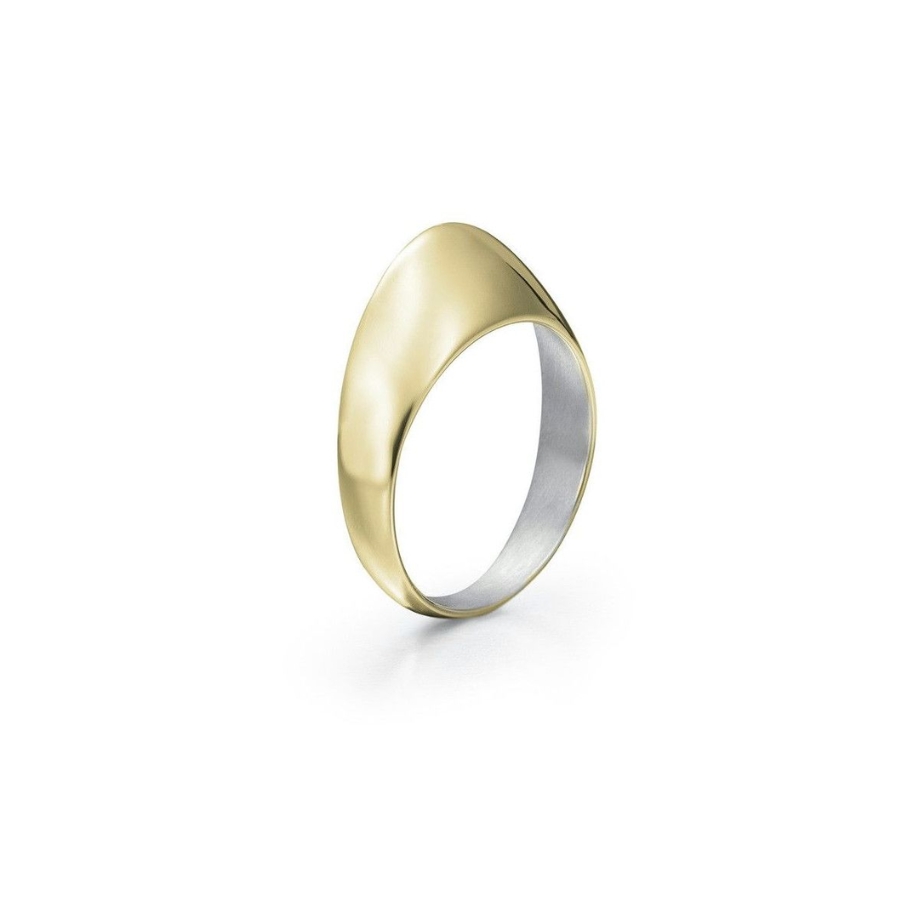Anillo BUBBLE en plata. Baño de Oro de 18k