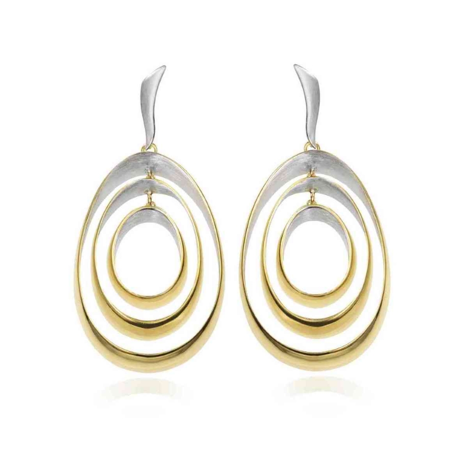 Pendientes BUBBLE en plata. Vermeil de Oro de 18k (2)