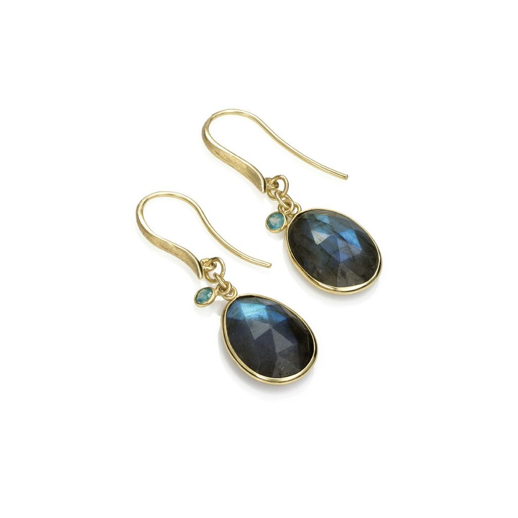 Pendientes Nuggets de Plata. Baño de Oro 18k