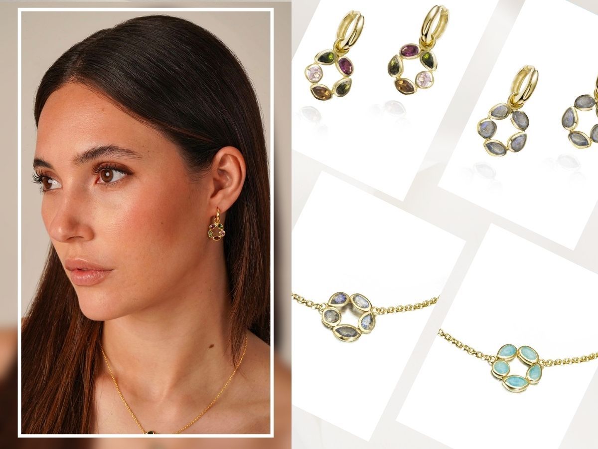 Colección de Joyería de 18K Baño de Oro Quilates