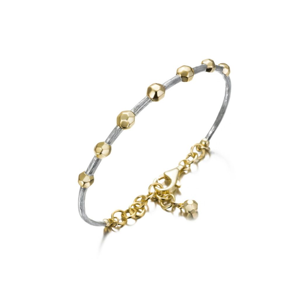 Designer jewelry gold accented bracelet